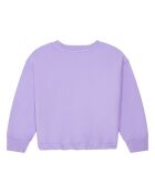 Sweat col rond en coton Lia parme