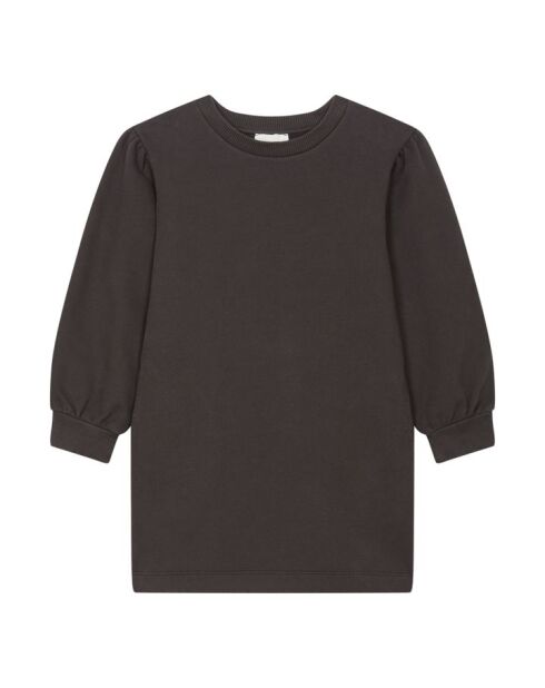 Abito corto Ellie in cotone nero