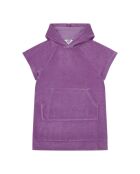 Vestido corto Niki morado en mezcla de algodón