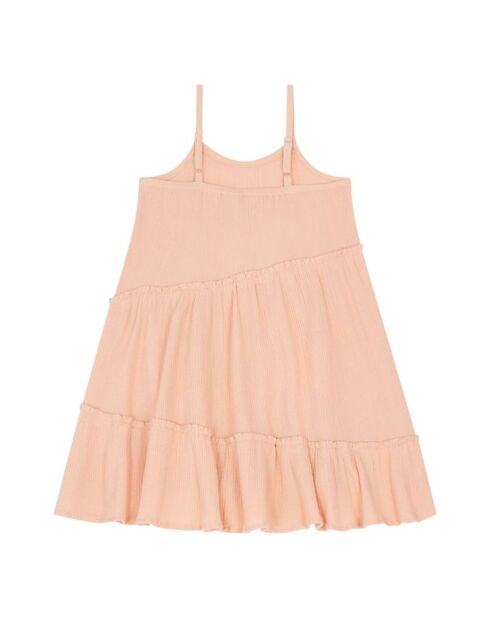 Vestido largo de algodón Pink Jazzy