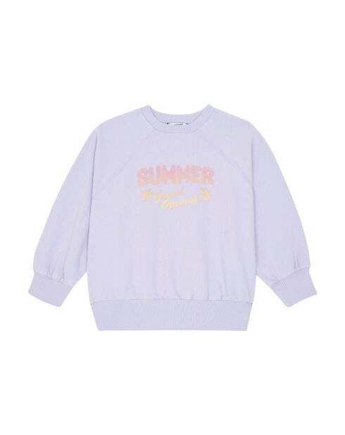 Sudadera Lilac Cutty de algodón con cuello redondo