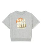 Chris graues Sweatshirt mit Rundhalsausschnitt aus Baumwolle