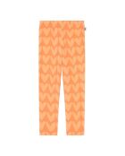 Orange Leggings Love aus einer Baumwollmischung