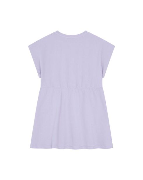 Vestido corto en mezcla de algodón Railey en color lila