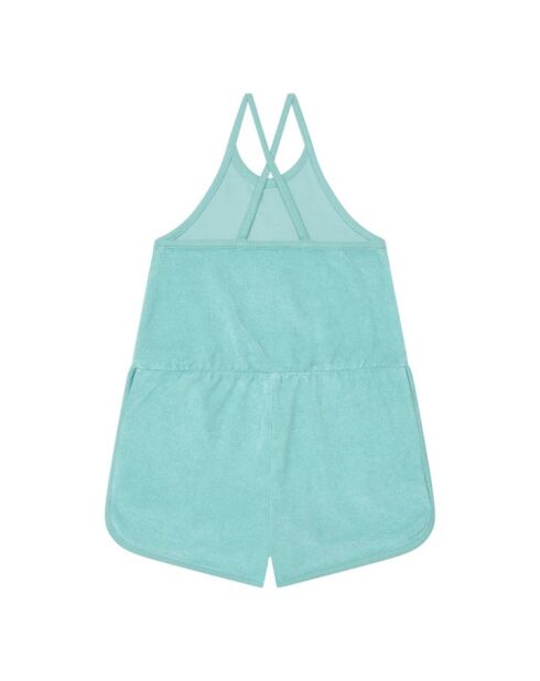 Dixon türkisblauer Jumpsuit aus Baumwollmix