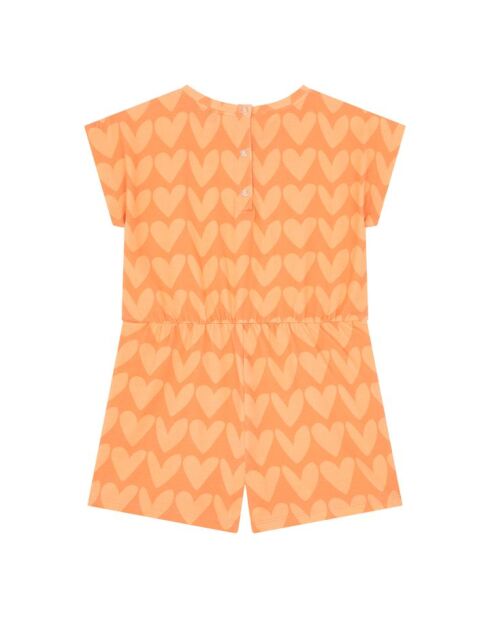 Mono Tiki naranja en mezcla de algodón