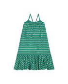 Vestido largo Donna de algodón verde