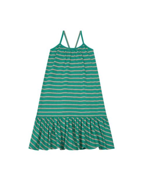 Vestido largo Donna de algodón verde