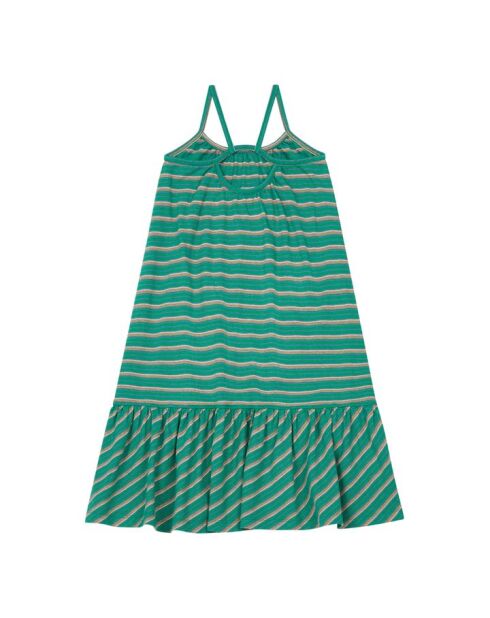 Vestido largo Donna de algodón verde