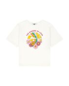 Camiseta Lourdes de manga corta de algodón blanca