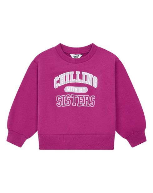 Sudadera Ronnie cassis de algodón con cuello redondo