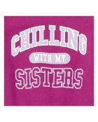Ronnie cassis sweatshirt van katoen met ronde hals