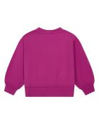 Ronnie cassis sweatshirt van katoen met ronde hals