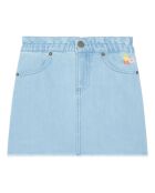 Hellblauer Jeansrock Hilary aus Baumwollmischung