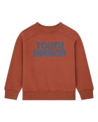 Sudadera Saul de algodón oxidado con cuello redondo