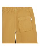 Pantalones rectos Slide de algodón beige