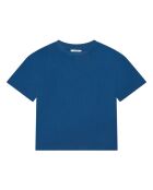 Camiseta Capitol de manga corta de algodón azul medianoche