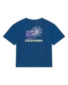 Camiseta Capitol de manga corta de algodón azul medianoche