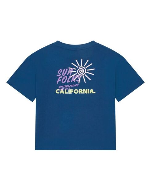 Camiseta Capitol de manga corta de algodón azul medianoche