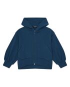 Sudadera Richie azul con cremallera en mezcla de algodón