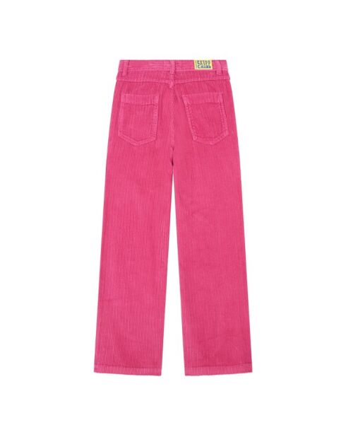 Gerade Hose West aus Baumwolle in Fuchsienrosa