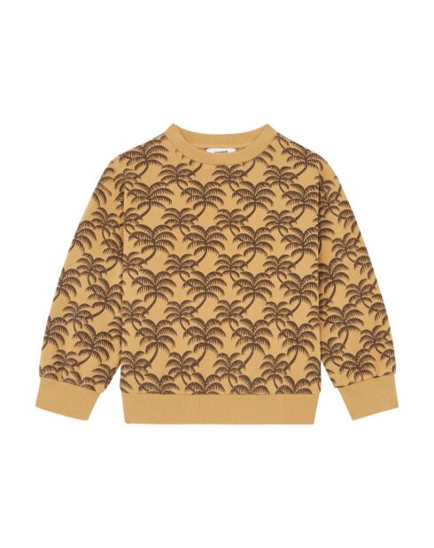 Sudadera Today de algodón beige con cuello redondo