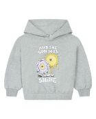 Sudadera con capucha Lazy de algodón gris jaspeado