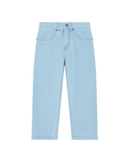 Pantalones rectos Mike blue jean en mezcla de algodón