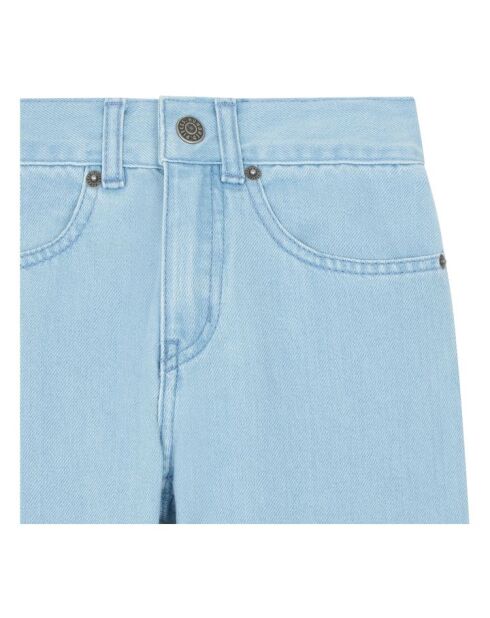 Pantalones rectos Mike blue jean en mezcla de algodón