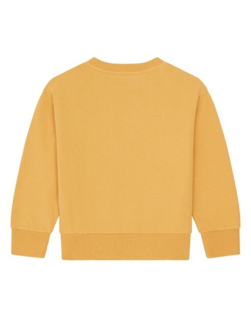 Sudadera Today de cuello redondo de algodón amarillo girasol