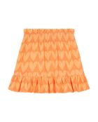 Falda corta Samantha en mezcla de algodón naranja