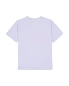 Camiseta de manga corta de algodón Rosie de color lila