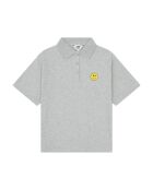 Polo Ben de manga corta de algodón gris