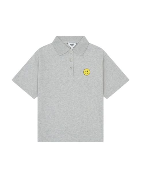 Polo Ben de manga corta de algodón gris
