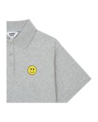 Polo Ben de manga corta de algodón gris