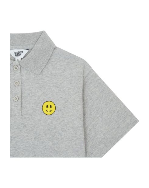 Polo Ben de manga corta de algodón gris