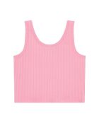 Camiseta sin mangas de algodón rosa Judy