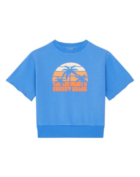 Sudadera Chris ocean de algodón con cuello redondo