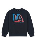 Saul schwarzes Sweatshirt mit Rundhalsausschnitt aus Baumwolle