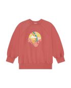Sudadera Cutty de algodón mandarina con cuello redondo
