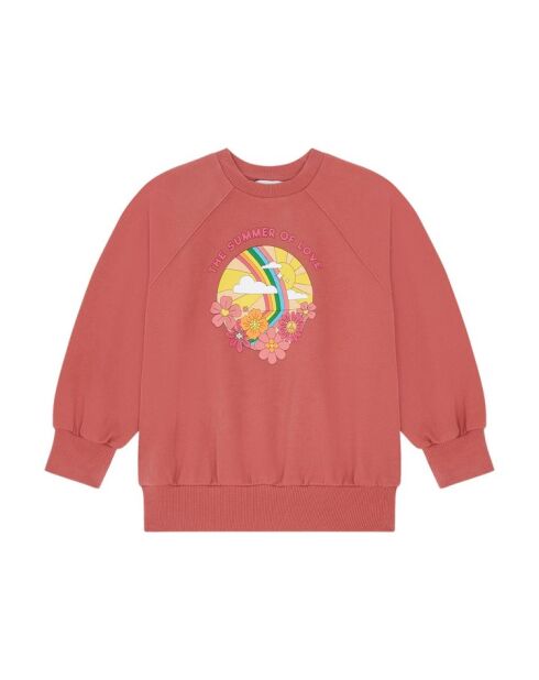 Sudadera Cutty de algodón mandarina con cuello redondo