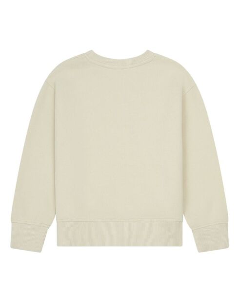 Sudadera Today de algodón beige con cuello redondo