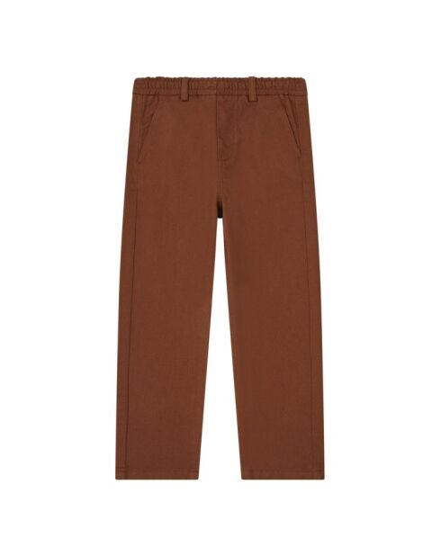 Pantalones rectos Flip de algodón oxidado
