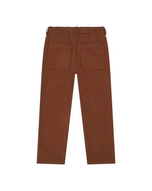 Pantalones rectos Flip de algodón oxidado