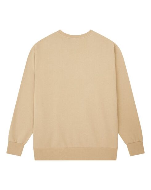 Sudadera Today de algodón con cuello redondo en marrón brillante