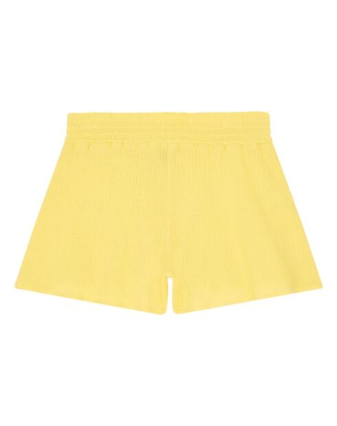 Pantalones cortos Shanon de algodón amarillo pálido