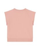 Camiseta en mezcla de algodón Milan rosa empolvado