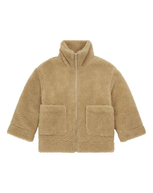 Acogedora chaqueta beige