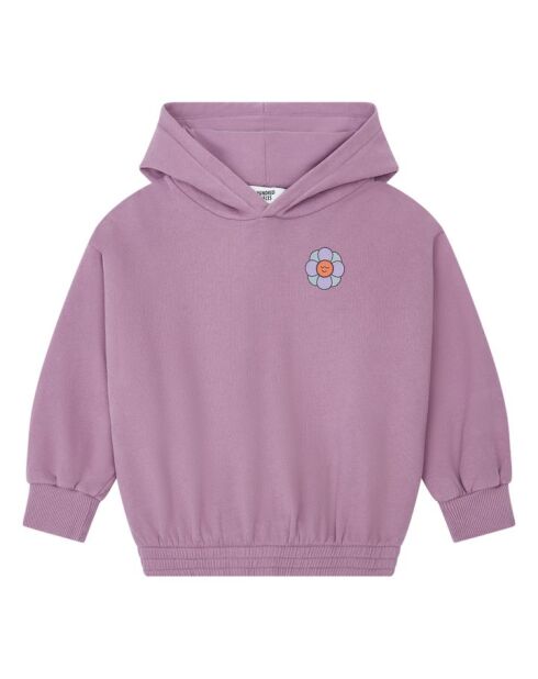 Sudadera con capucha de algodón Purple Lazy
