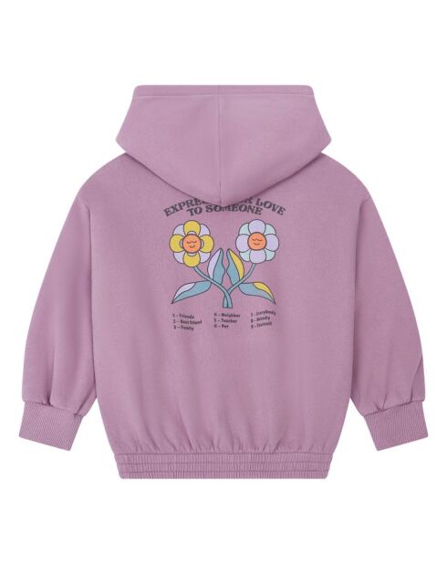 Sudadera con capucha de algodón Purple Lazy